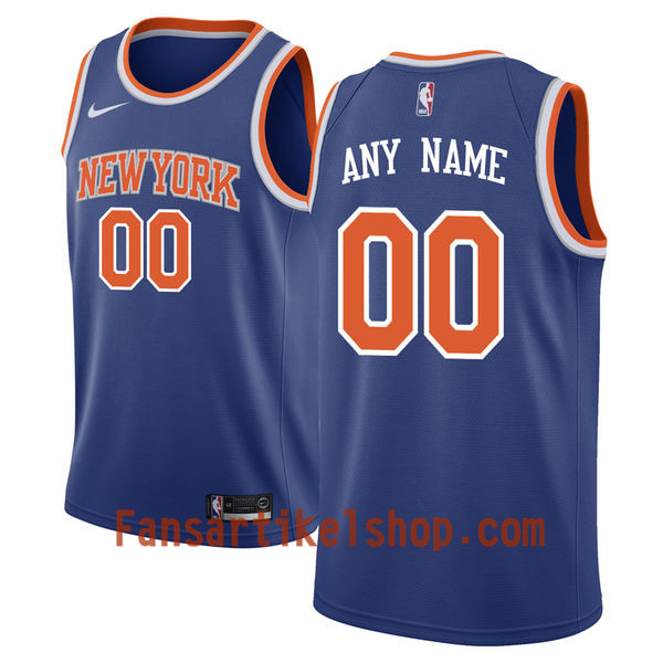 NBA New York Knicks Trikot Benutzerdefinierte Nike 2017-18 Blau Swingman - Herren NBA New York Knicks Trikot Benutzerdefinierte Nike 2017-18 Blau Swingman - Herren